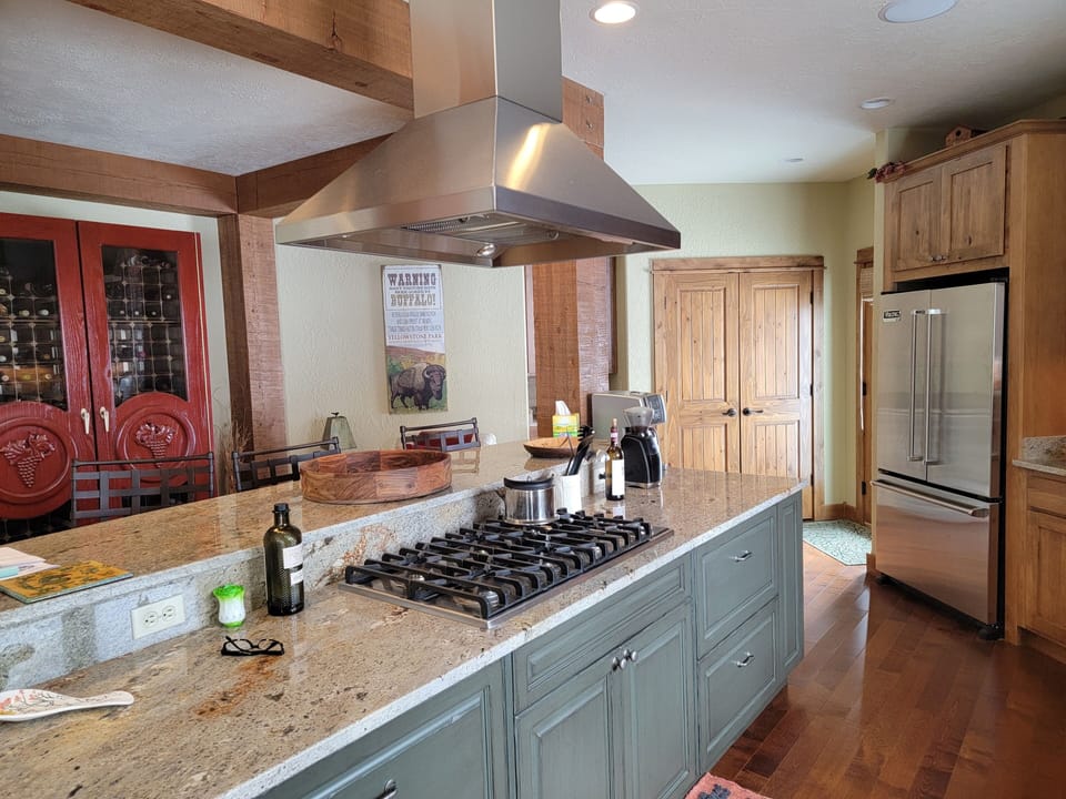 Kitchen island with all Viking appliances