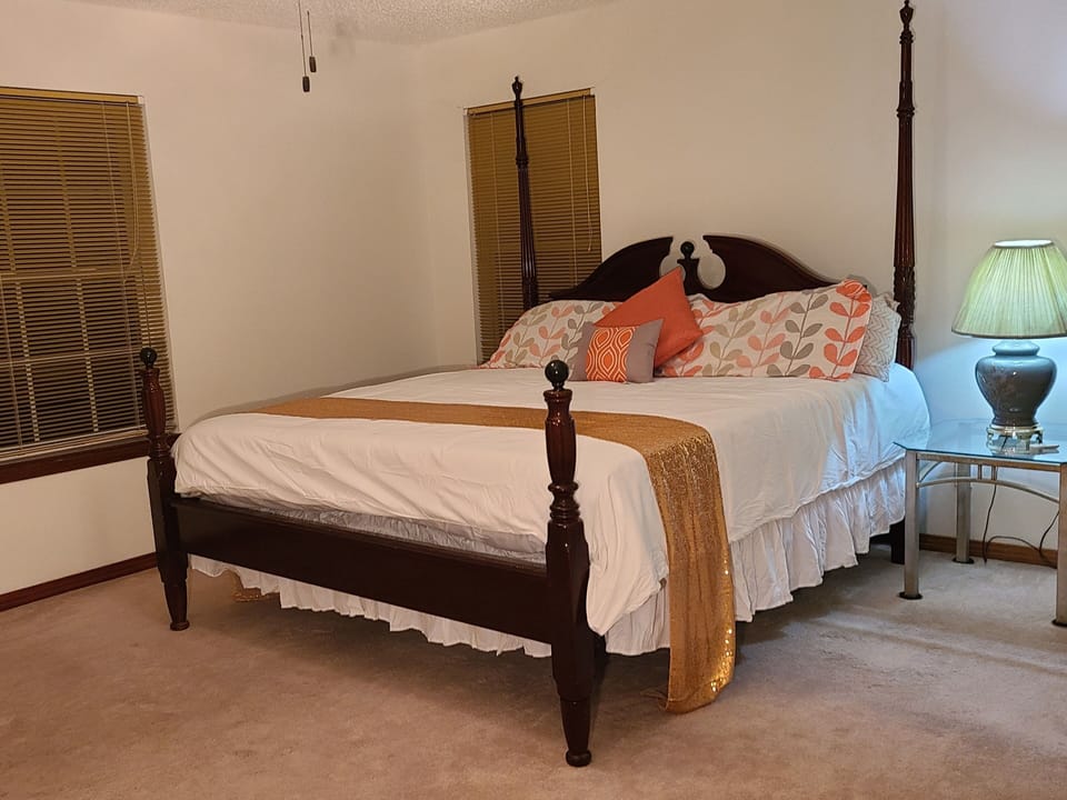 Bedroom 1 - King bed with a TV