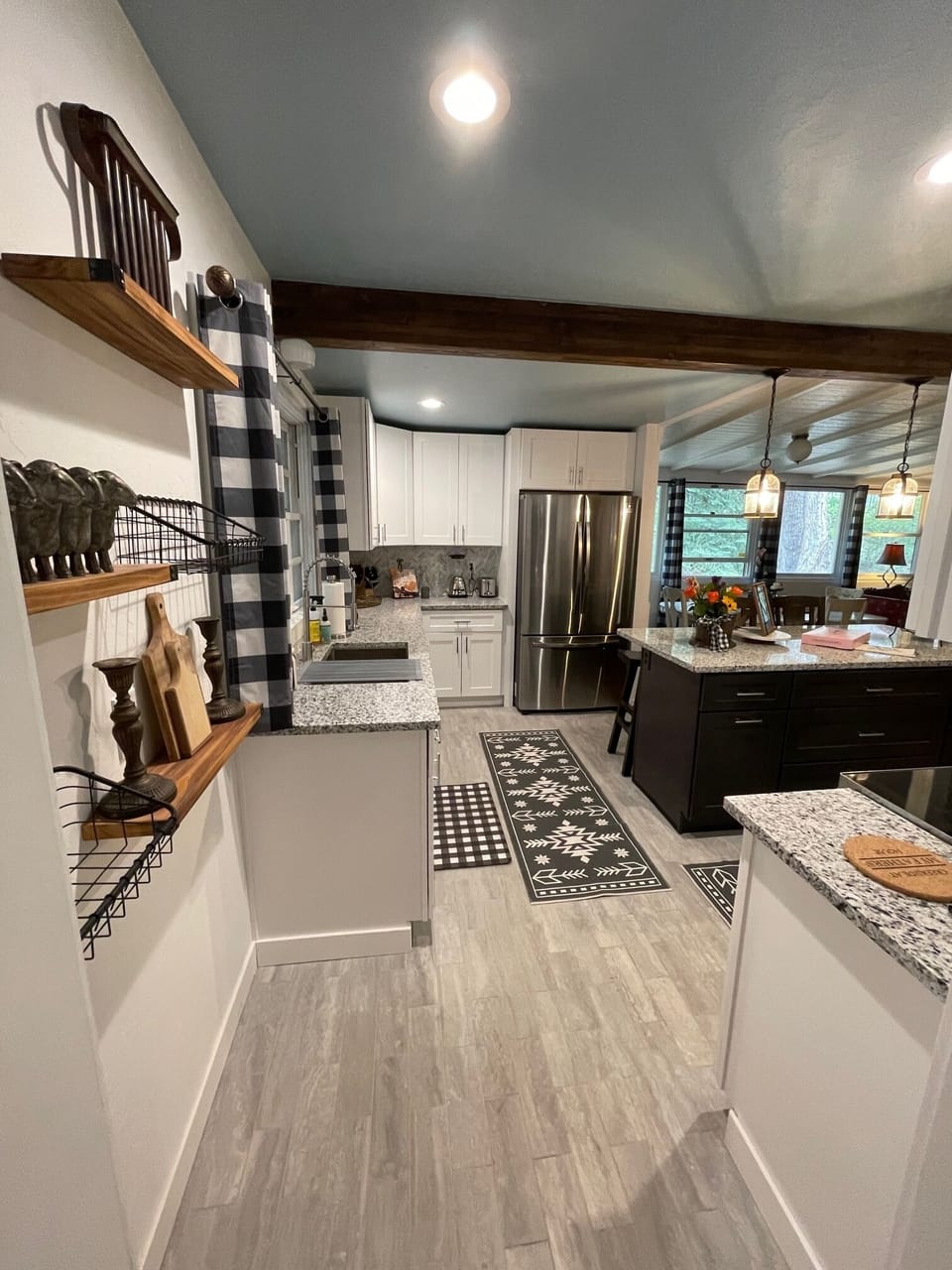 Open floor-plan kitchen all new appliances, coffee station and stocked 