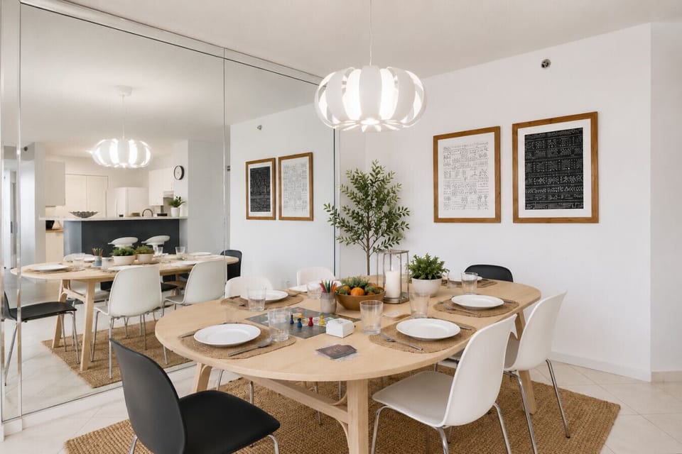 dining area perfect for family dinners, remote work, or extended stays in Aventura.