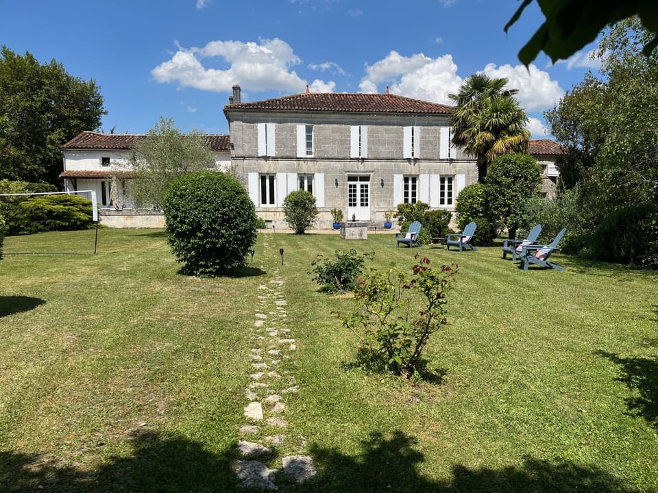 The property is large and yours to enjoy. This is the walled back garden.