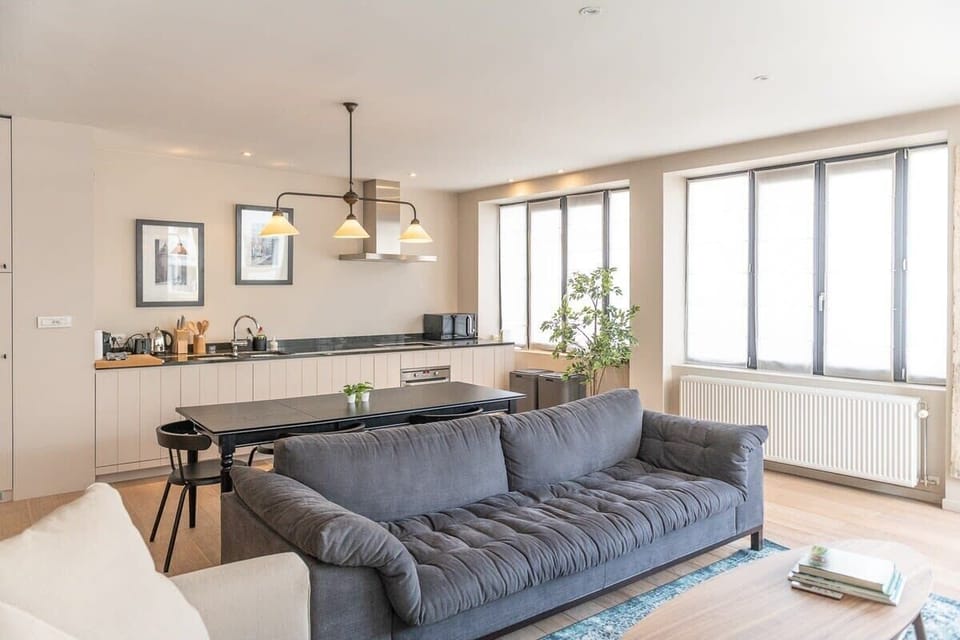 Make yourself nice and snug on this comfy couch.