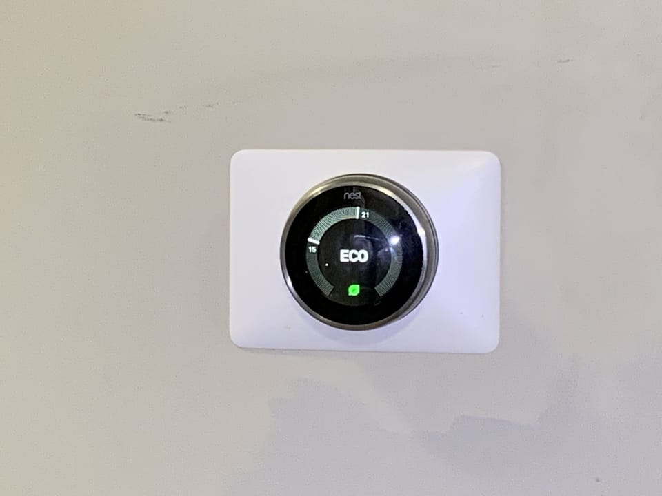 Nest thermostat, legal suite means you're own climate control/furnace/air supply