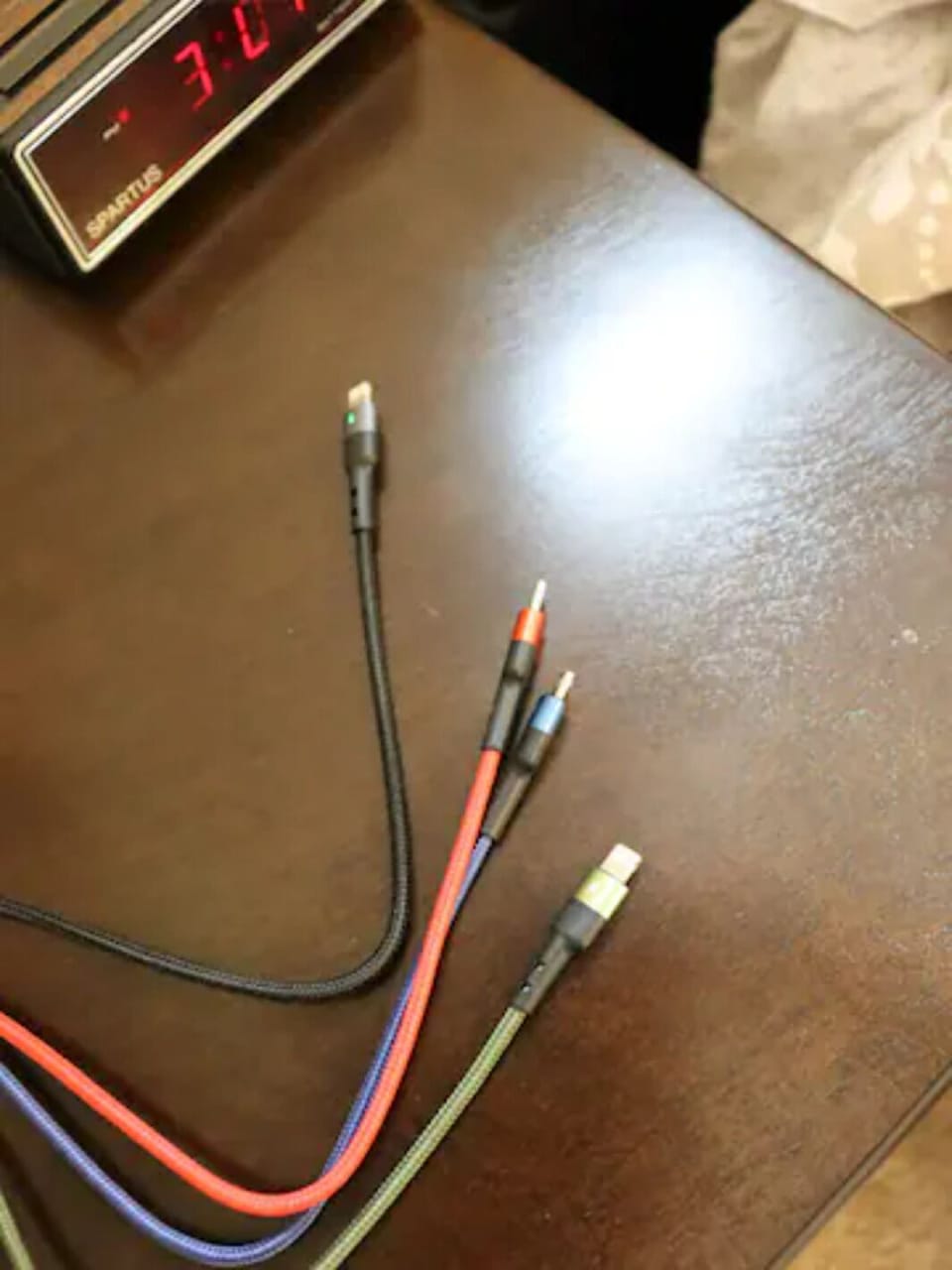 Forgot your charger...?  Master has 4 headed charging cords (iOS,USB-C,microUSB)