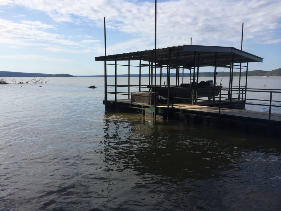 You can fish from the dock. Boat not included.