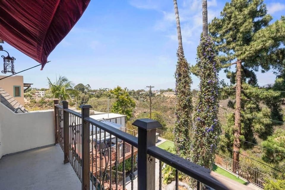 Primary Bedroom Balcony - Kensington Canyon - Celebrity Vacation Homes