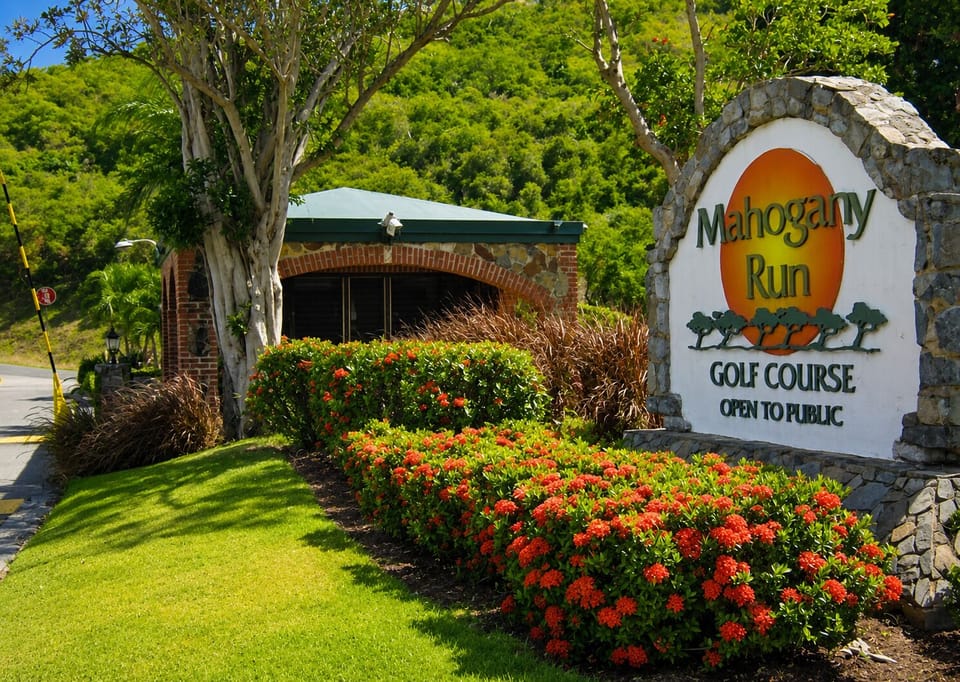 Main entrance.  Pls note the golf course has been closed since the 2017 storms.