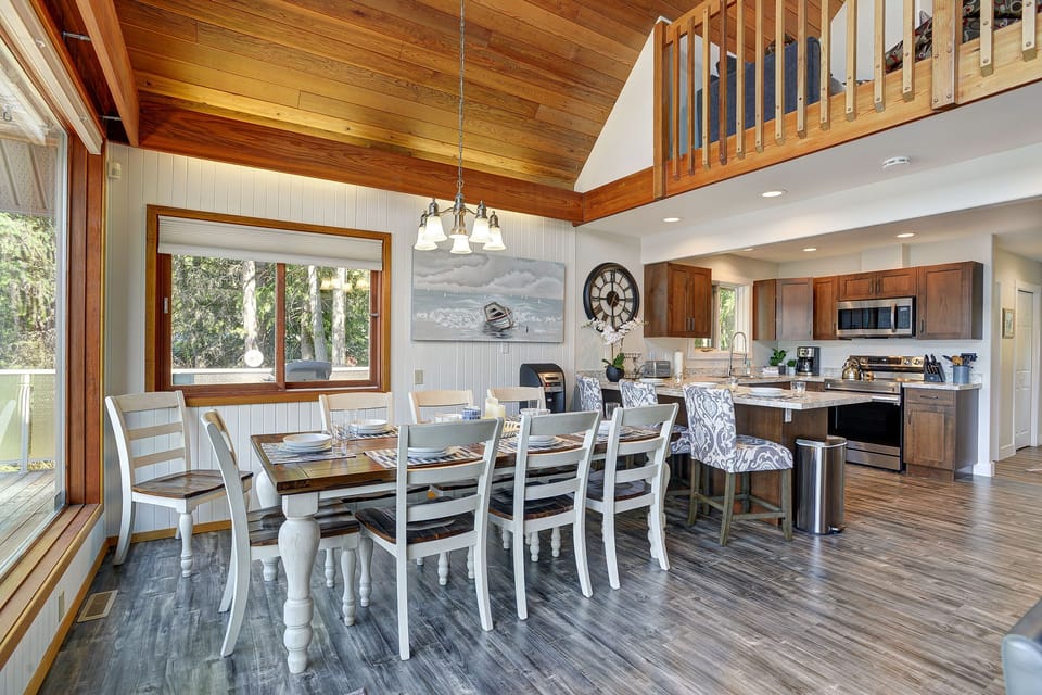 Solid wood dining suite