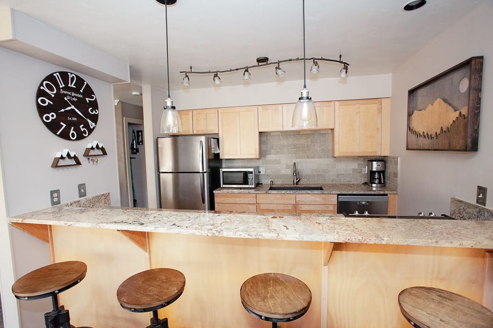 Kitchen with extra seating
