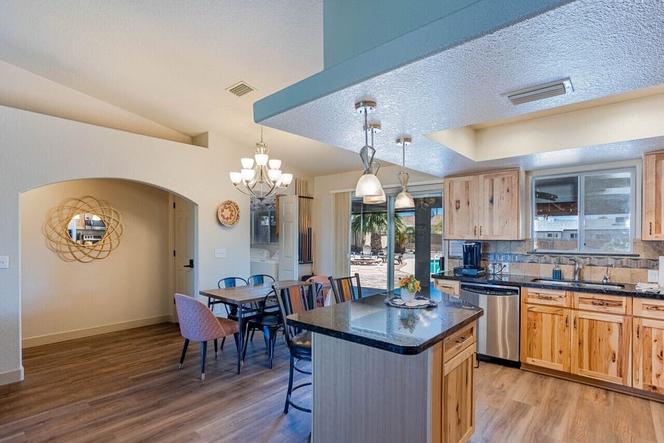 Kitchen and dining area