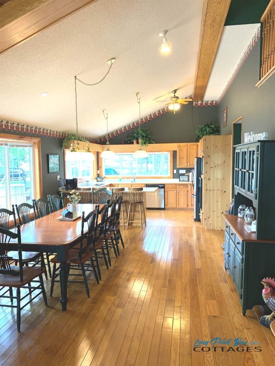View from Stairs to Dining Area/Kitchen