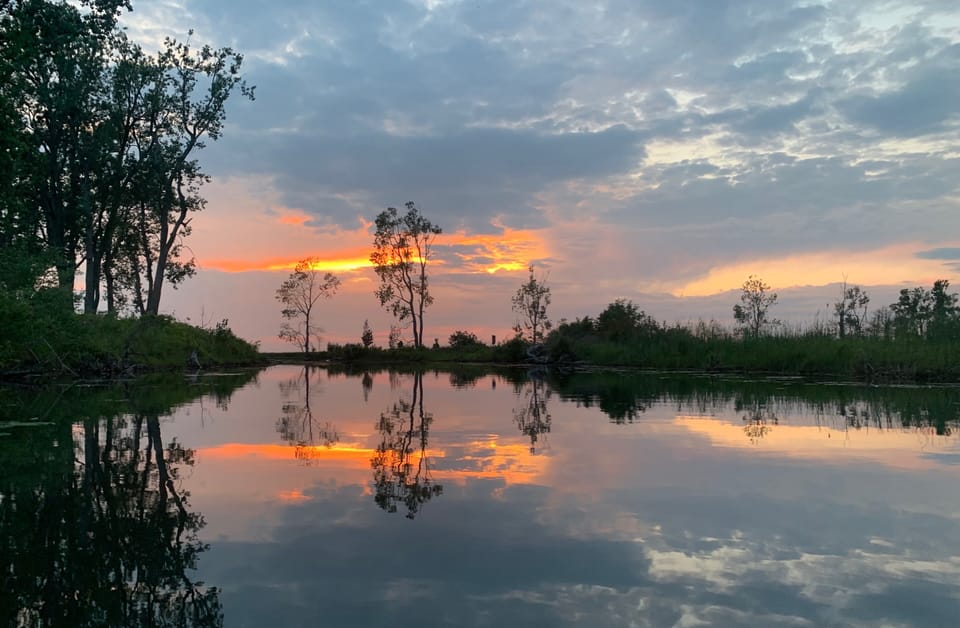 Beautiful night while kayaking the channels