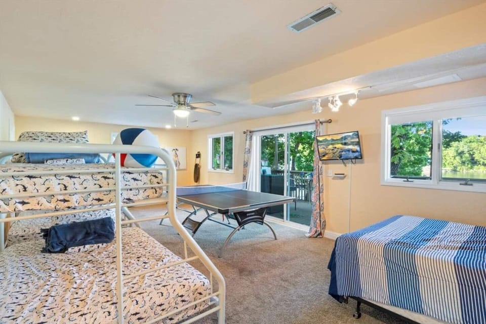 Deck access off bunk room.