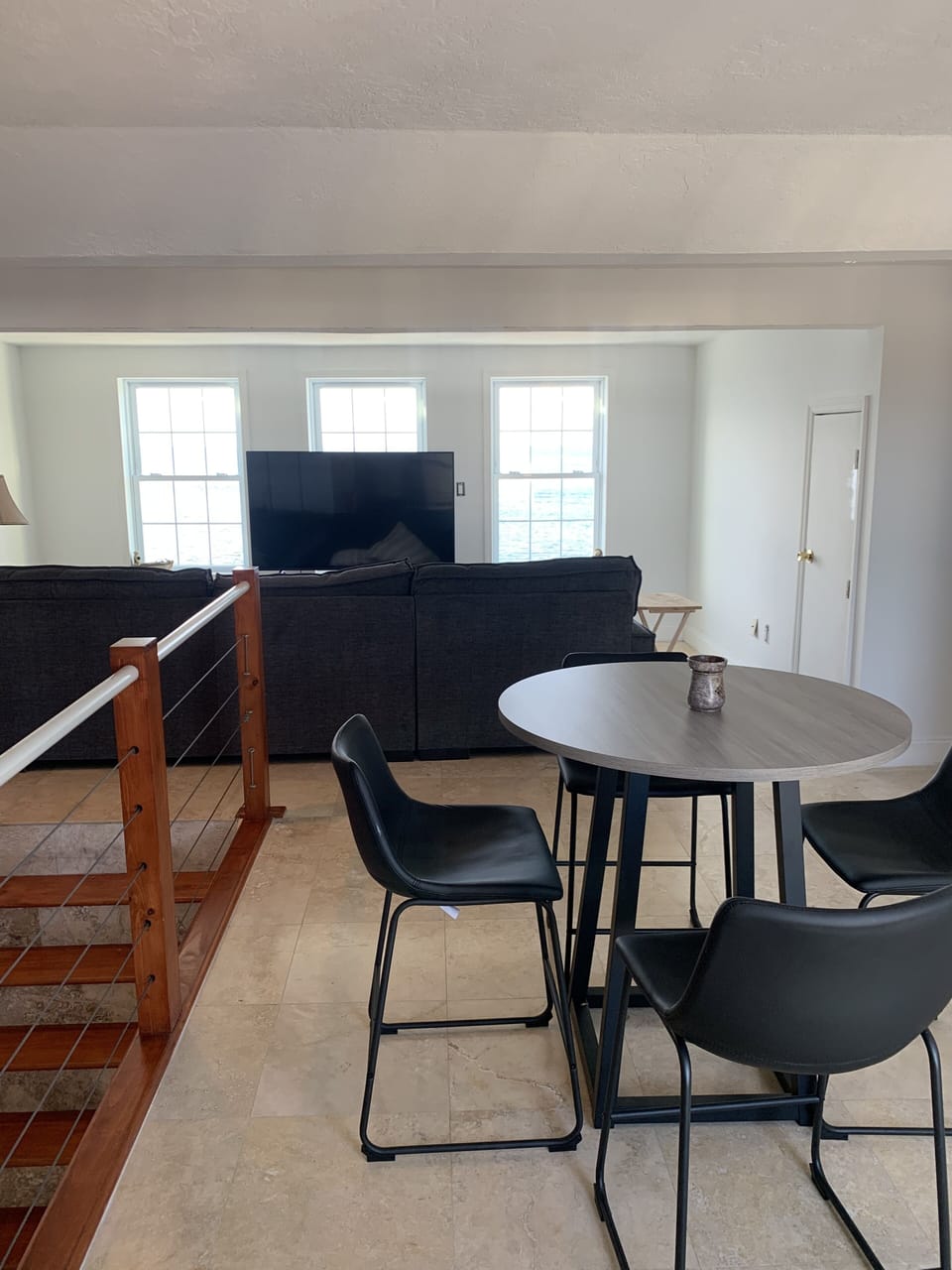Third floor sitting area and living room