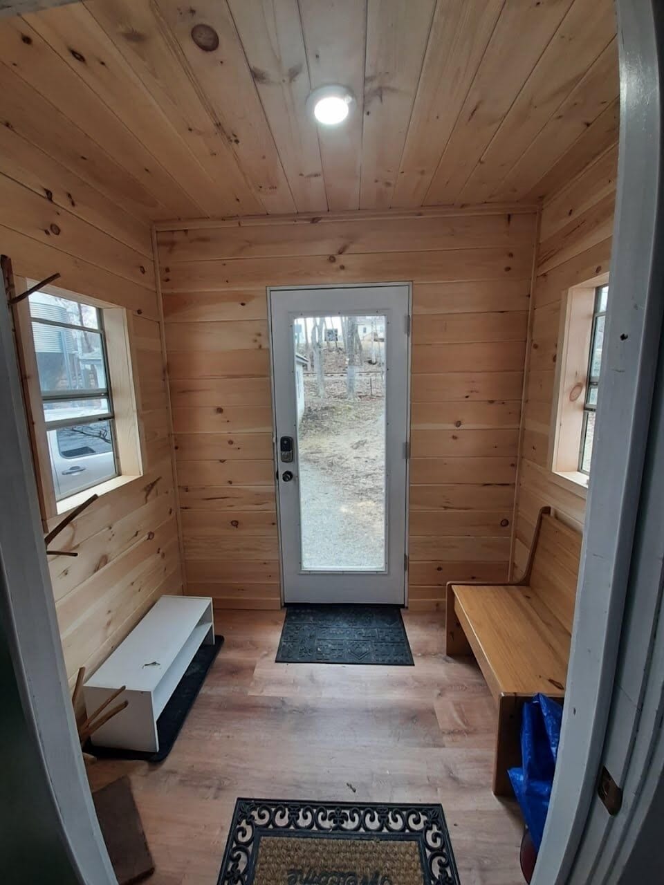 Mud room and guest entry. 