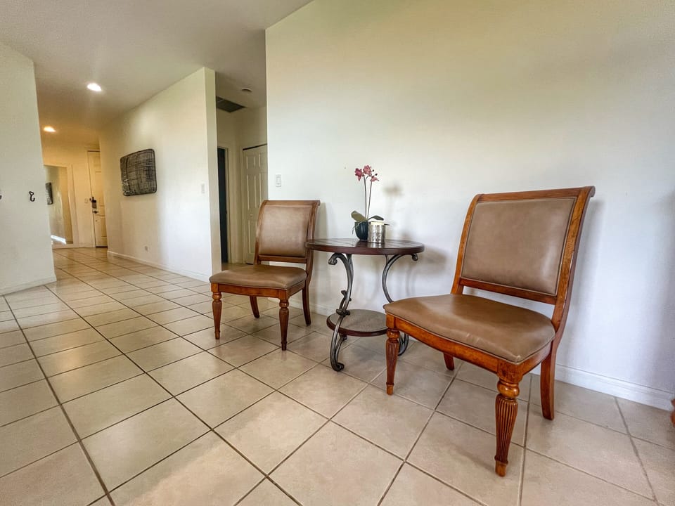 Enjoy in-unit dining with seating for up to 6.