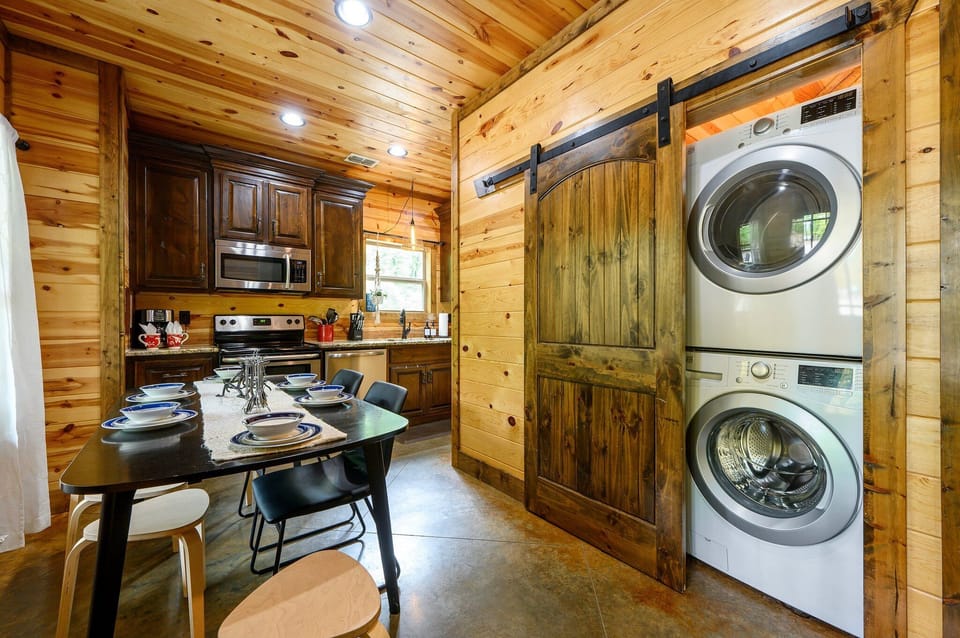 The best part of a getaway in the woods? Still living like you're not in the woods! All. The. Full. Size. Appliances at your service.