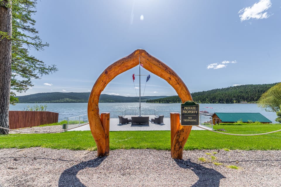 Deck overlooking Lake Mary Ronan