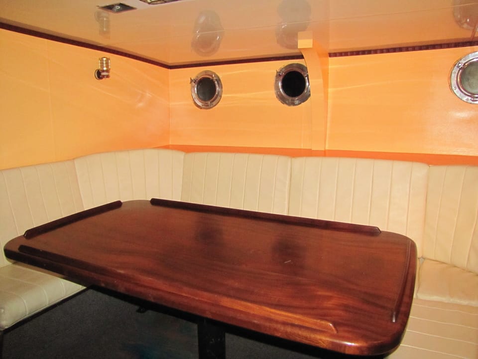Rare Kauri wood dining table seats 6