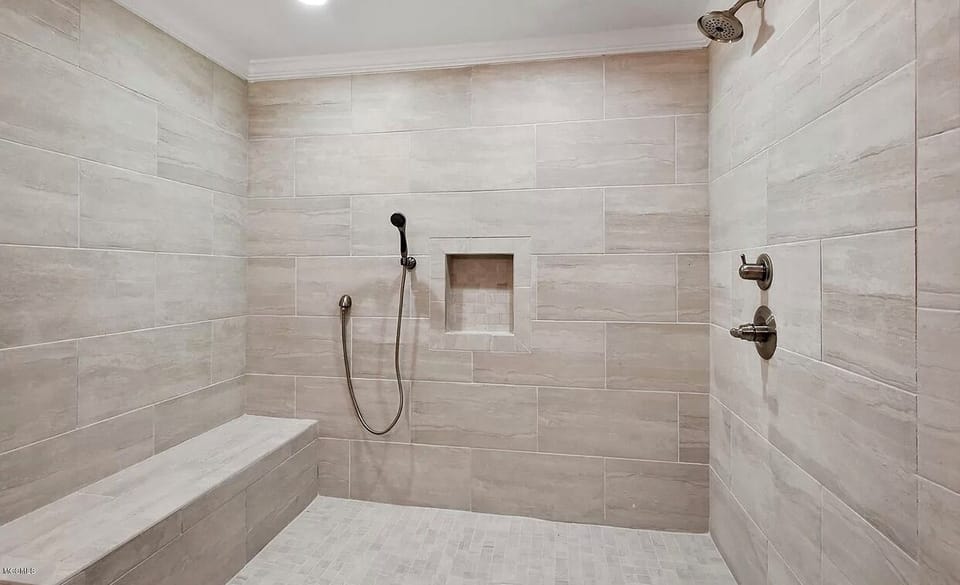Large master bathroom shower