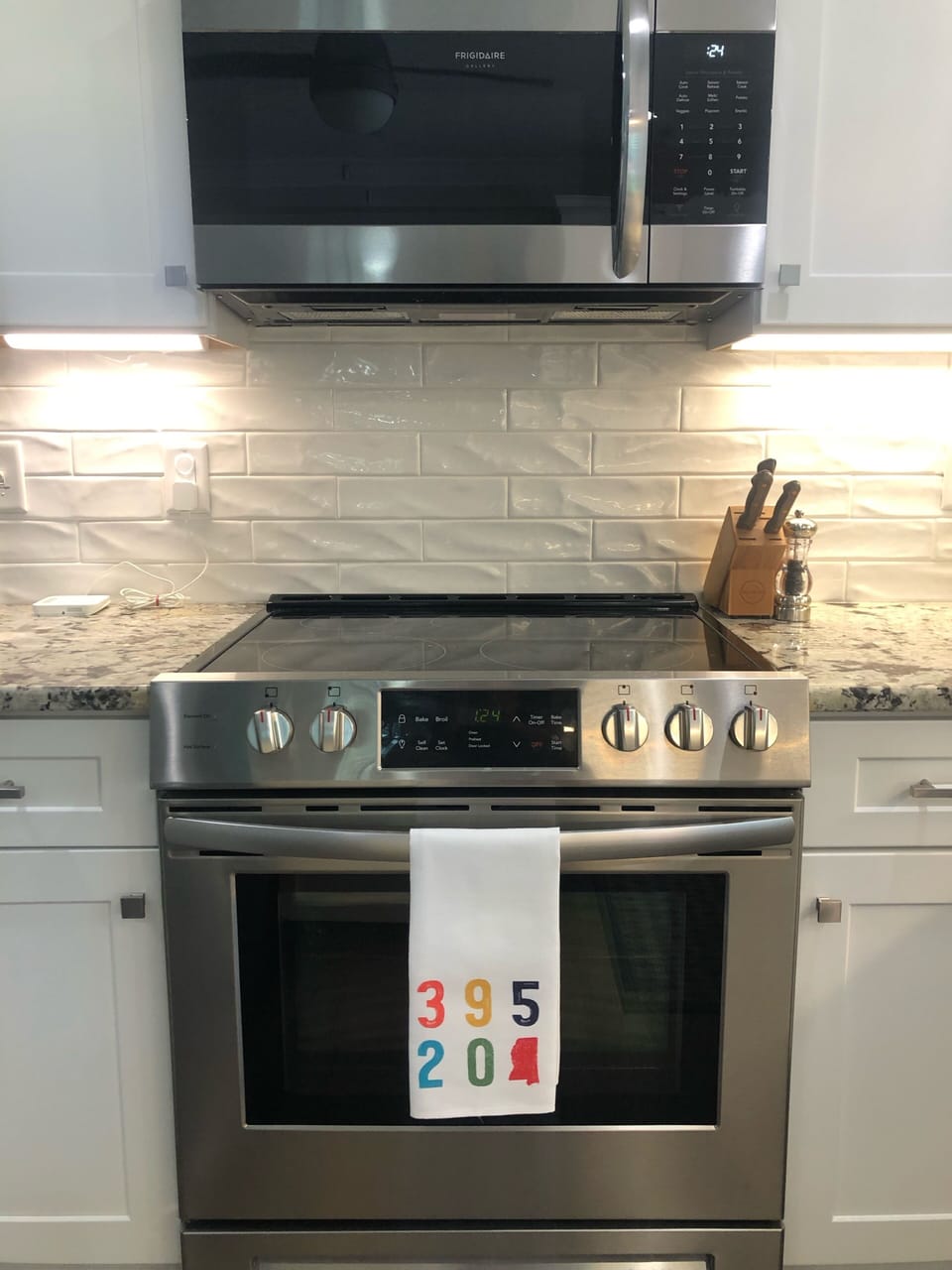 Full size oven and microwave