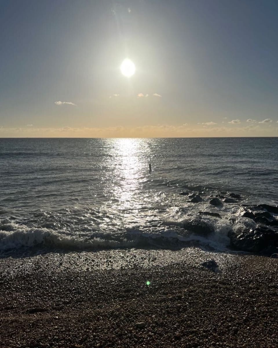 Local Beach at sunset 15 minutes by car