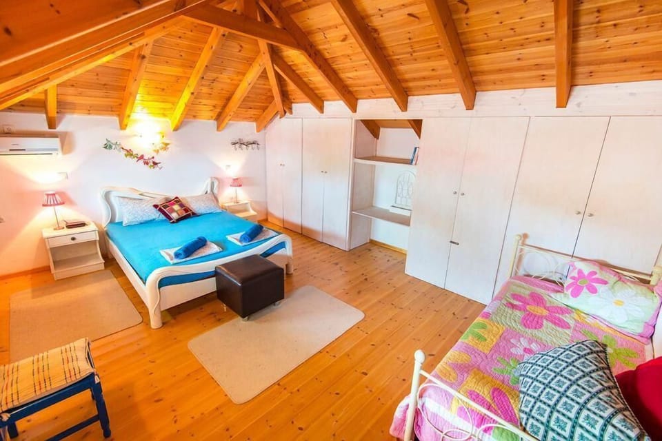 Sleeping area. The master bedroom
