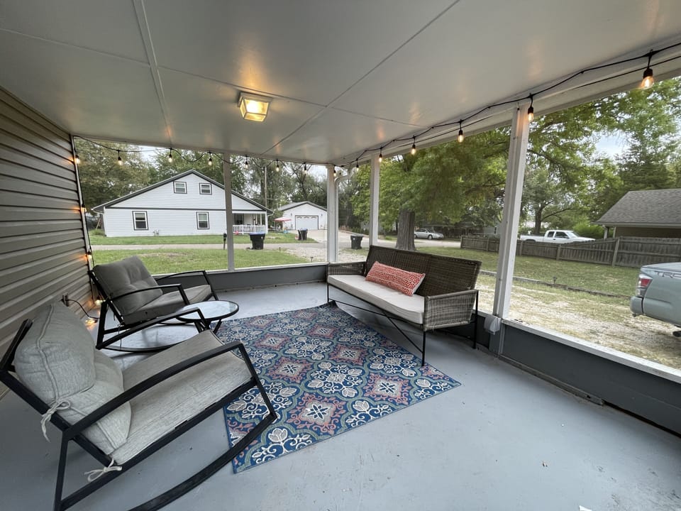 Enjoy our screened in porch