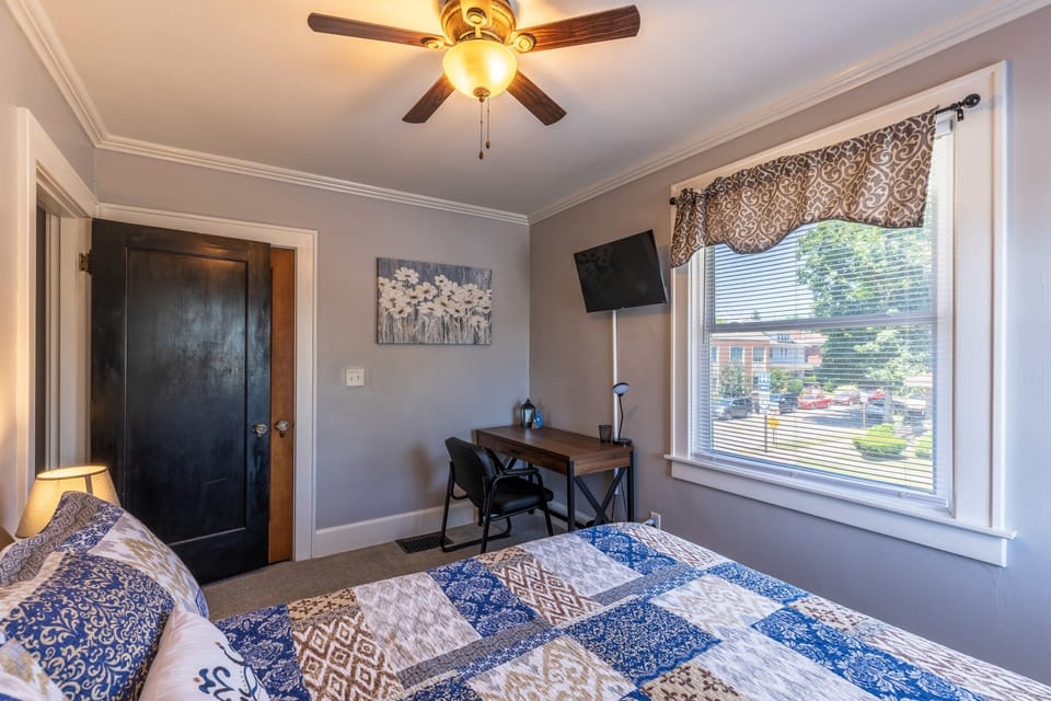 Each bedroom has a smart tv for your streaming purposes. 