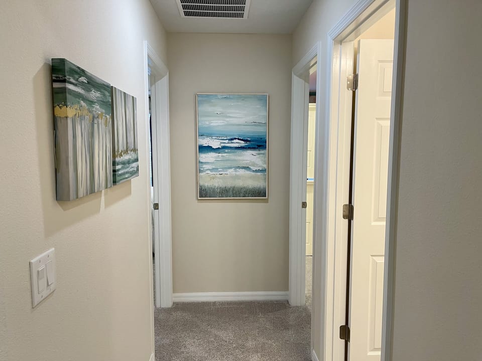Hallway to bedrooms 2 and 3