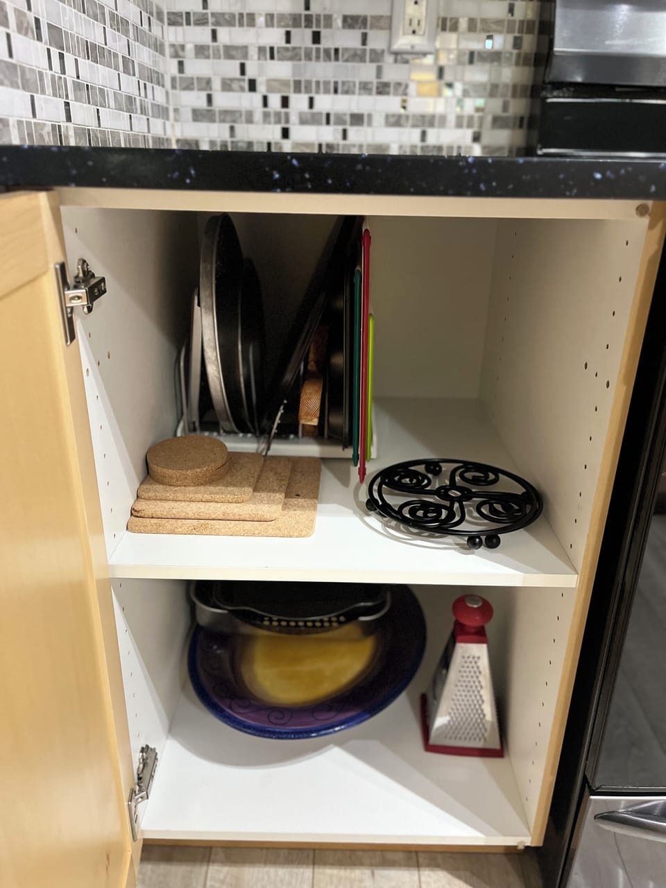 Fully stocked kitchen