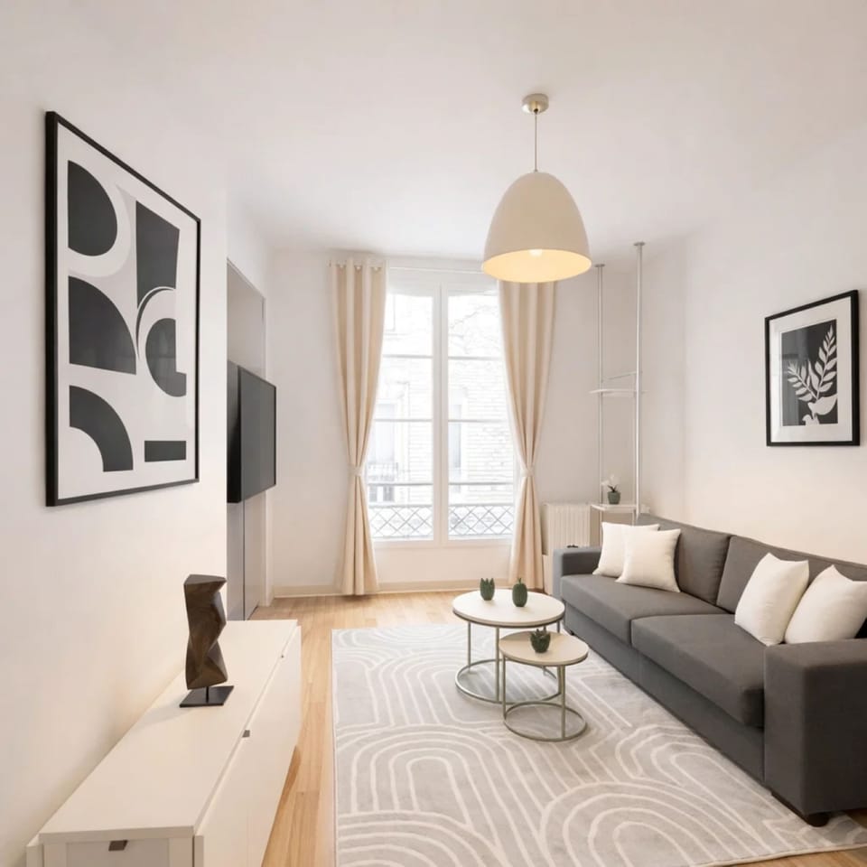 Entertain guests in the inviting living room with a flat-screen TV.