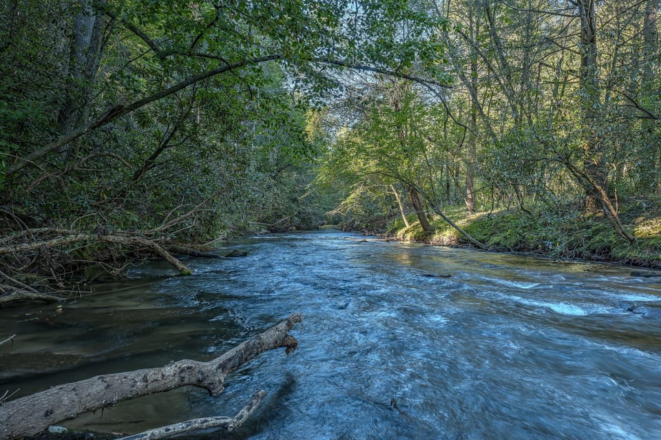 Fightingtown Creek at the bottom of the property.