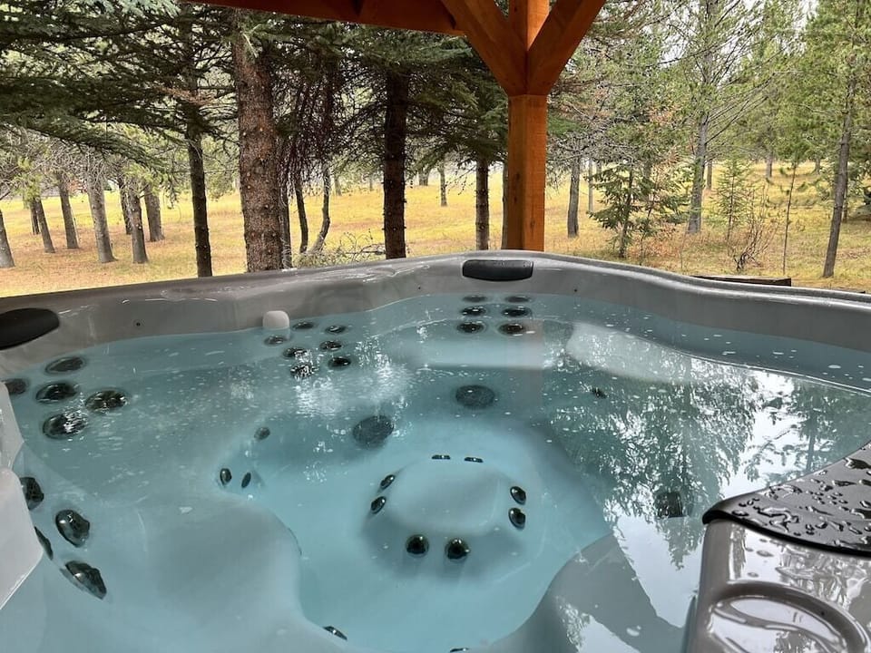Hot tub with a view