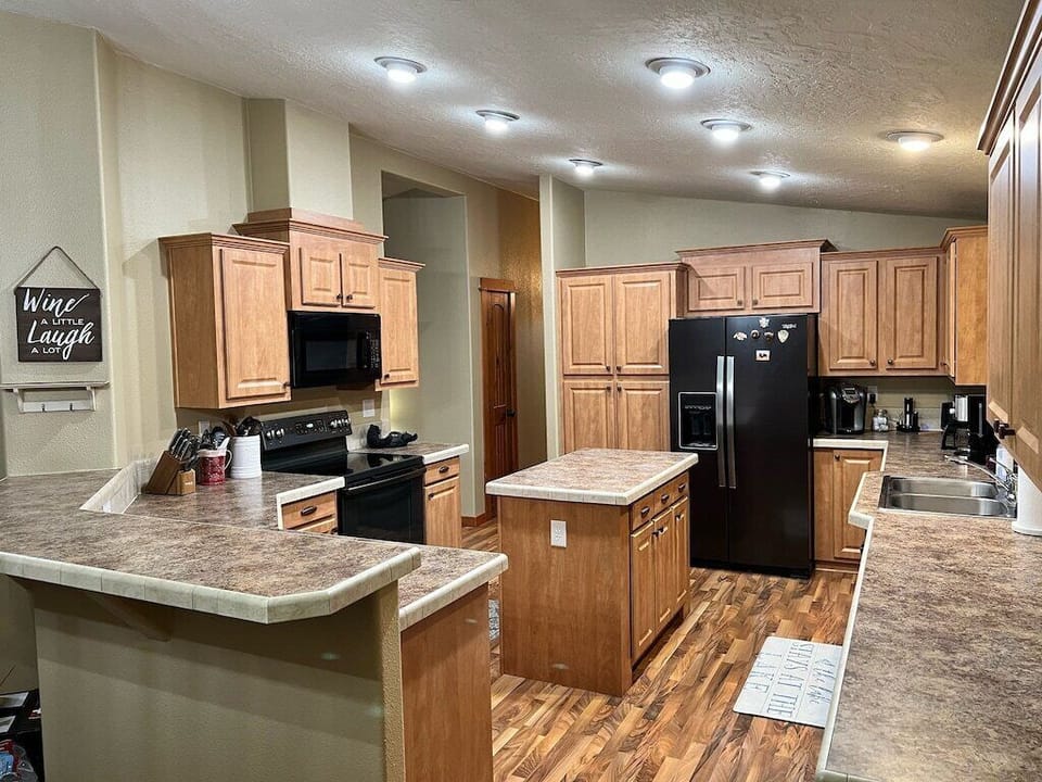 Fully stocked kitchen