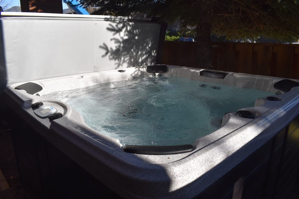 Relax in your own private hot tub.