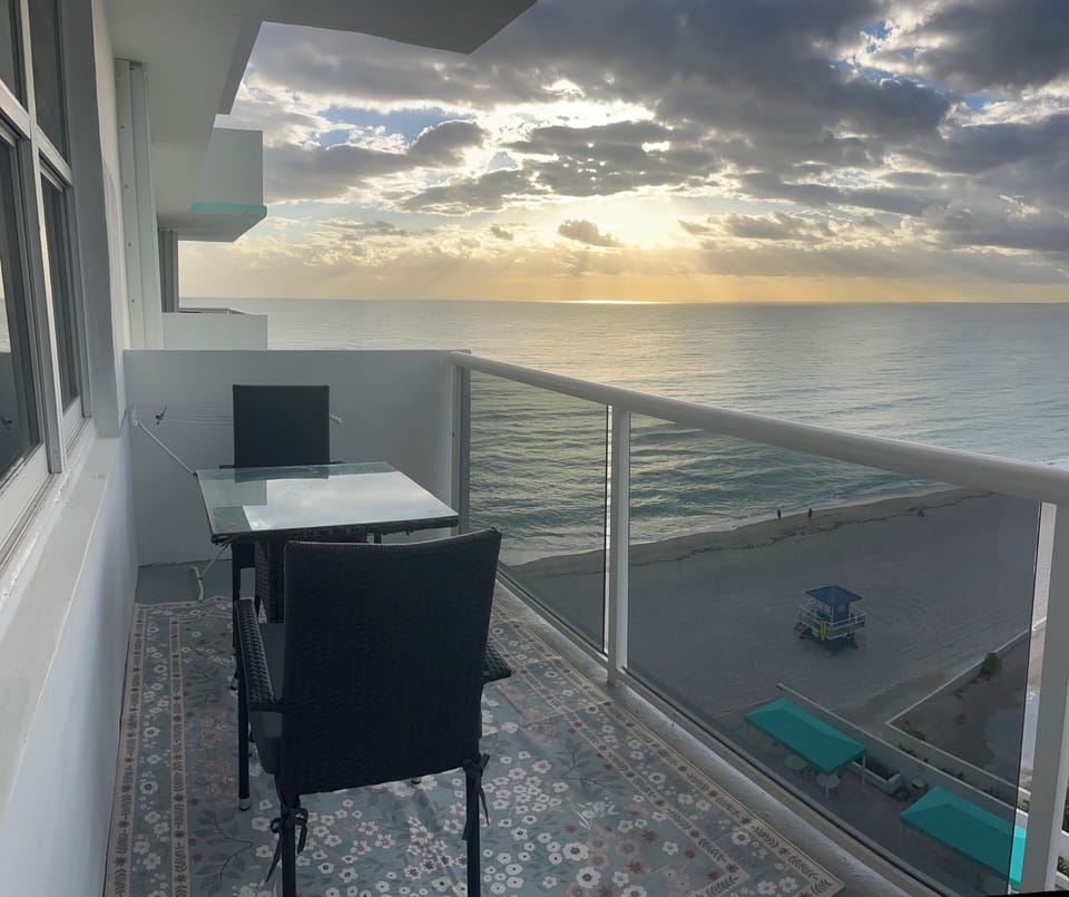 Balcony sunset