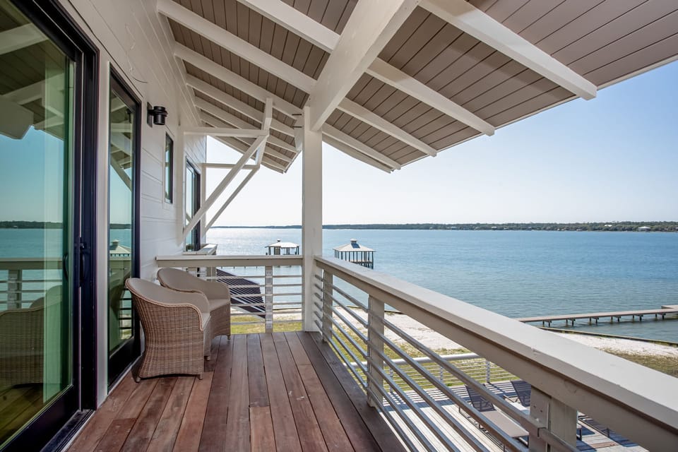 2nd floor deck off Livingroom with lagoon view