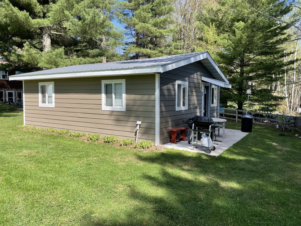 Cabin 3 exterior, with patio
