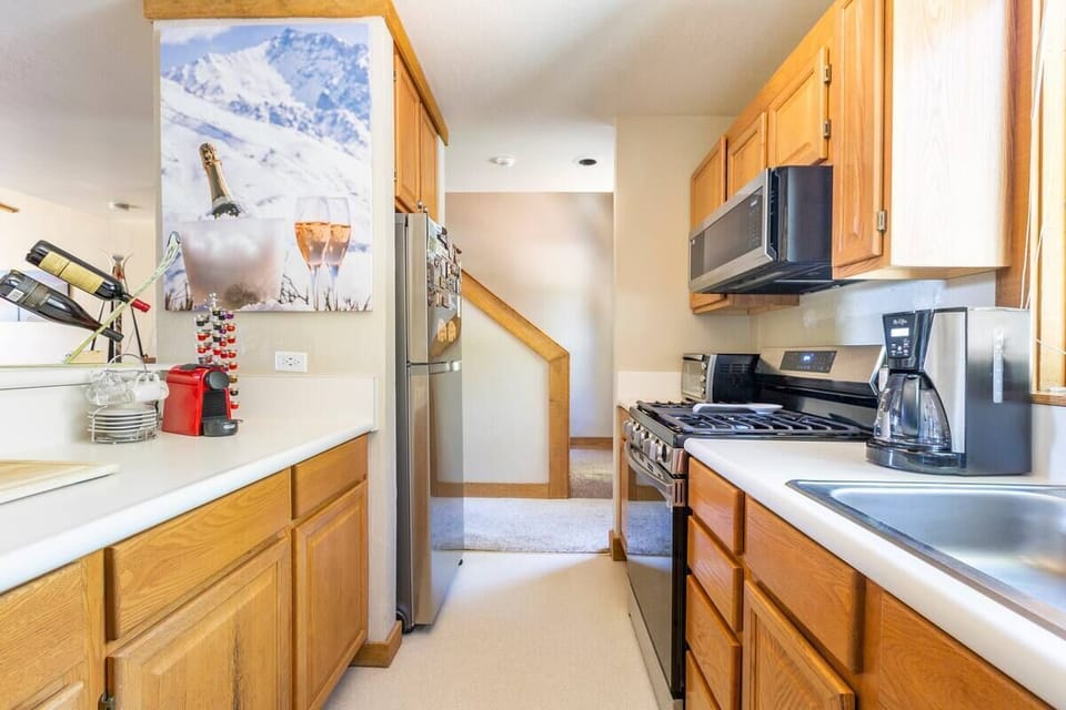 Brand new stainless steel appliances. 