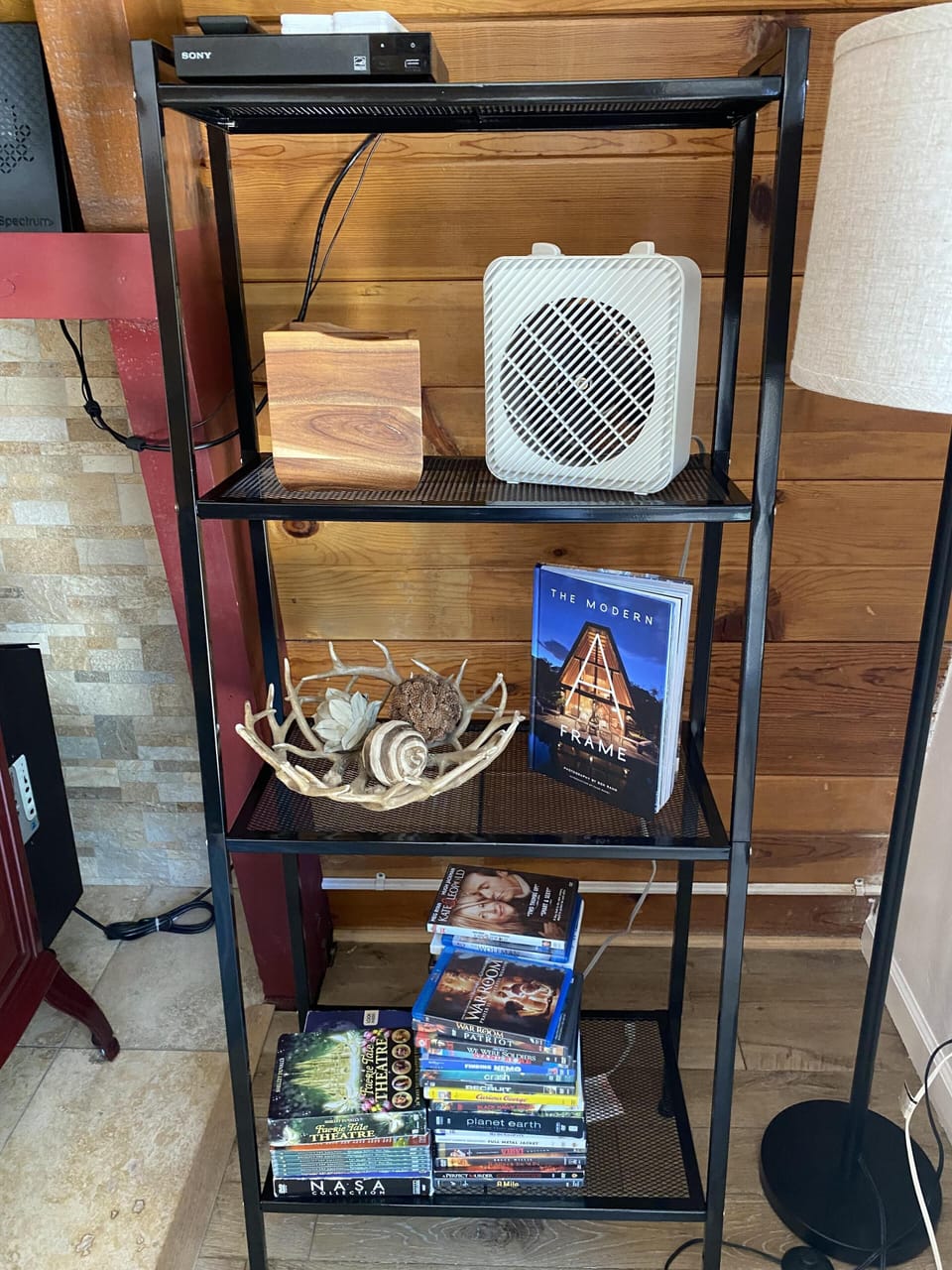 DVD shelf