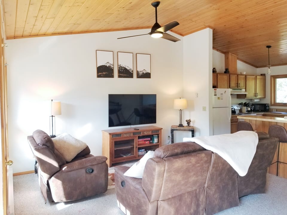 Comfortable Living room next to Kitchen