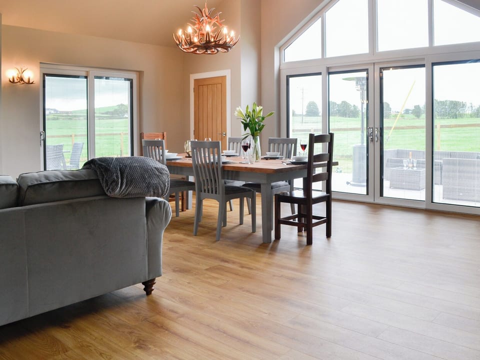 Open plan living space | The Byre - Farm Holidays, Castle Douglas