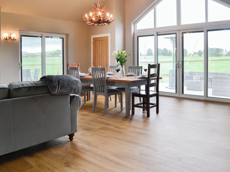 Open plan living space | The Byre - Farm Holidays, Castle Douglas
