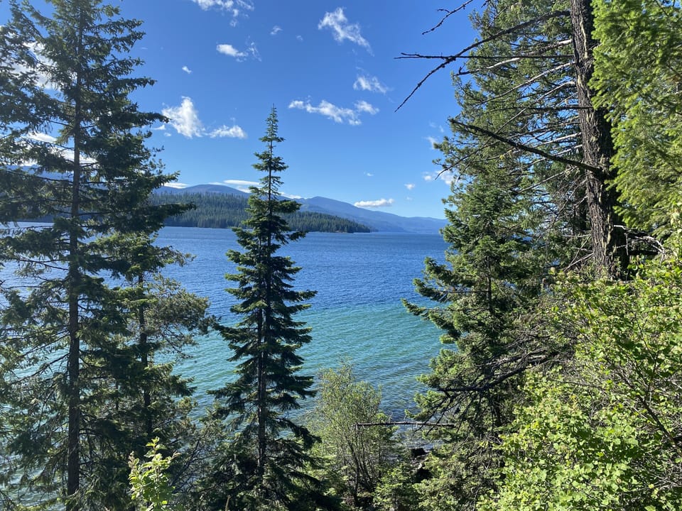 Priest Lake (view from down the road)