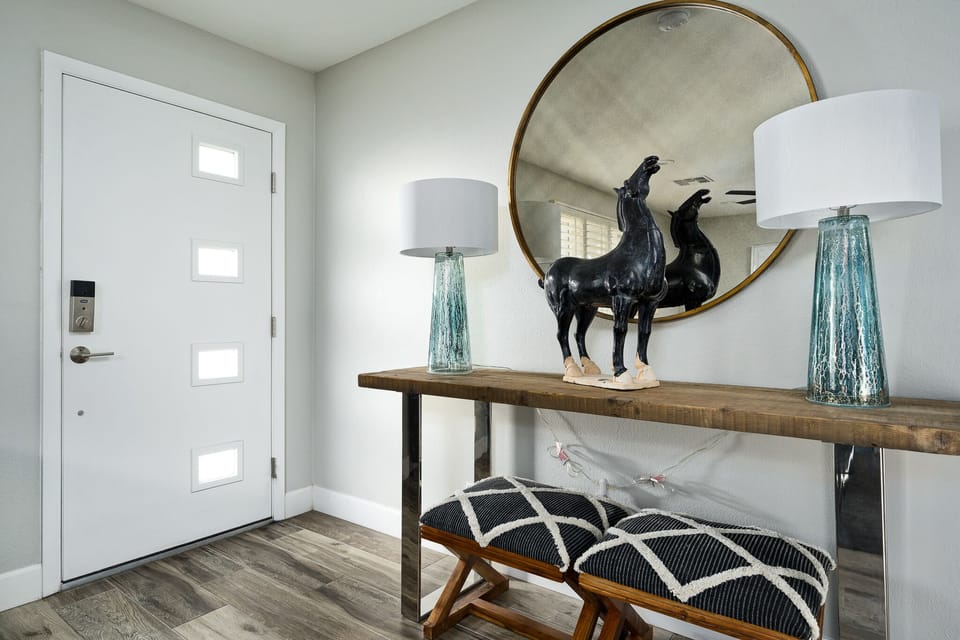 Enter your oasis, tasteful decor, more home than hotel