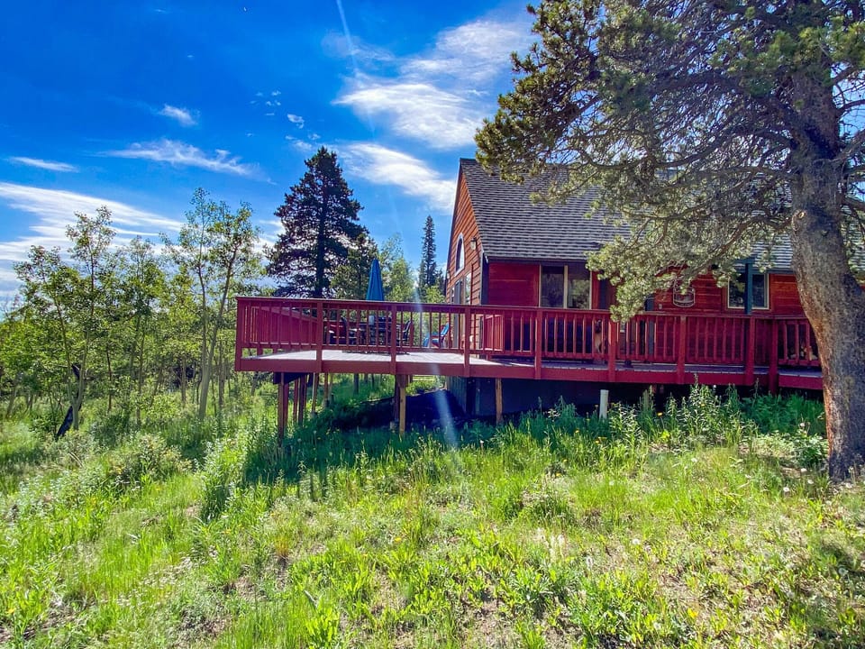 Enjoy time on the deck admiring the views!