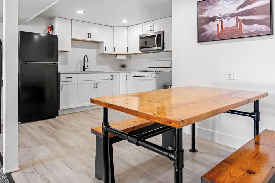 Downstairs kitchen area