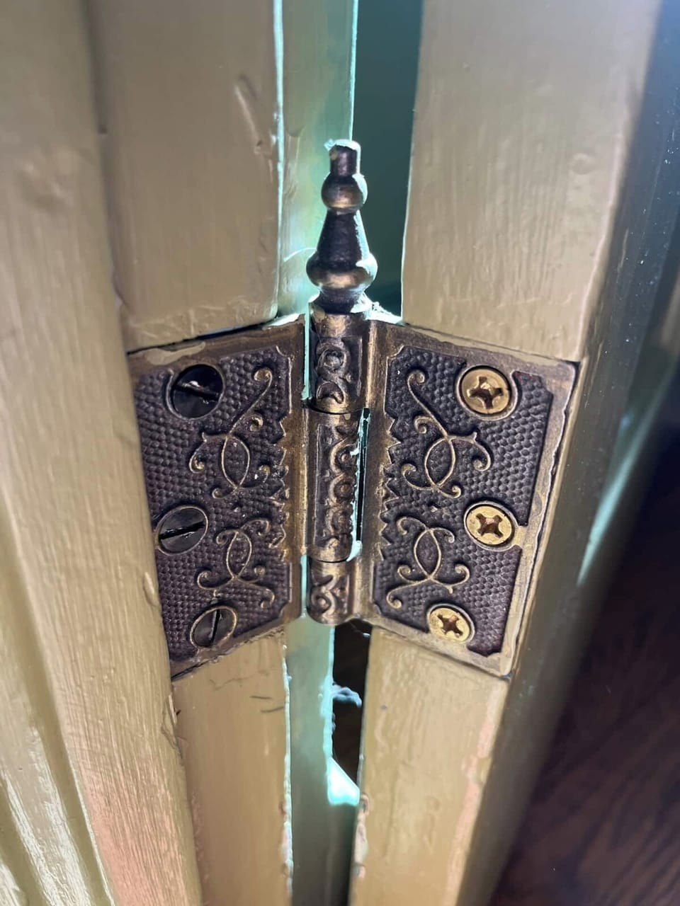 You'll love the vintage hinges, door knobs, trim, wood floors and more.