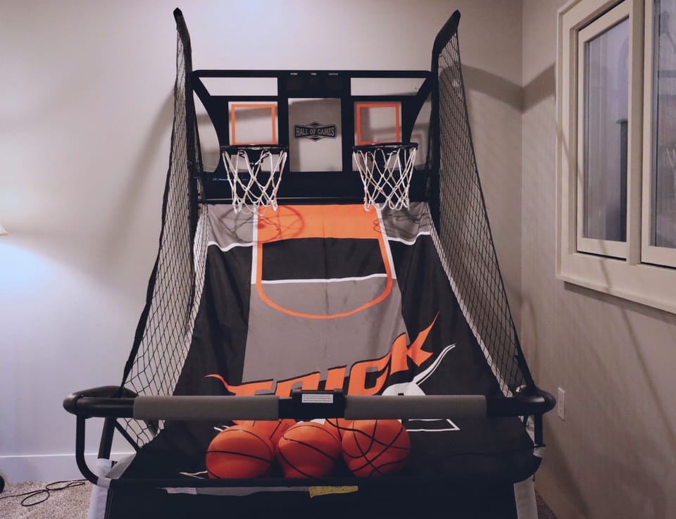 Downstairs Basketball Game